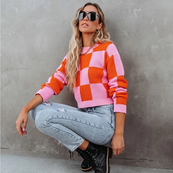 Checkered sweater - Picture 2 of 8